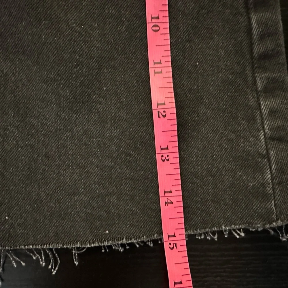 Zara Black Frayed Hem Mini Skirt - Picture 4 of 7